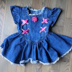 12M Vintage 80's Jean Dress